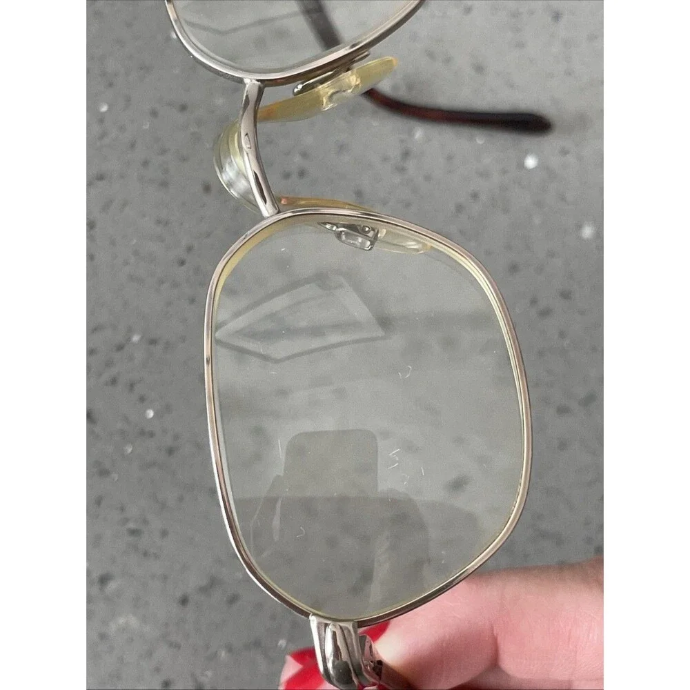 Luxottica 1529 T242 Eyeglasses Frames ONLY 50-18-135 Italy full rim gold